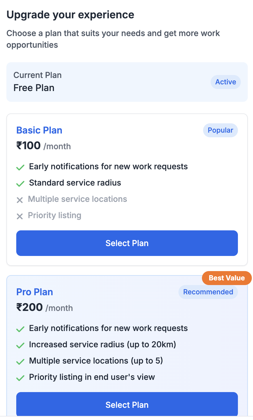 Pro plans preview